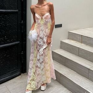 chinese dress ladies For Love & Lemons Abby Maxi Dress main image 1